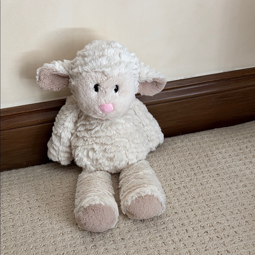 Charming Cream and Tan Sheep Plush